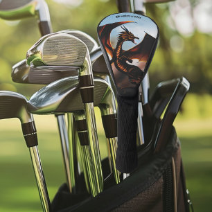 Amber Dragon Fantasy Golf Head Cover