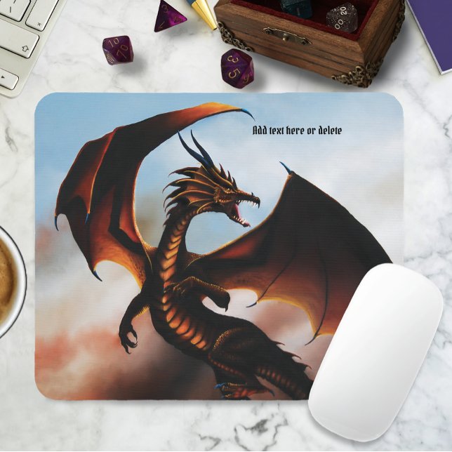 Amber Dragon Fantasy Mouse Mat (Creator Uploaded)