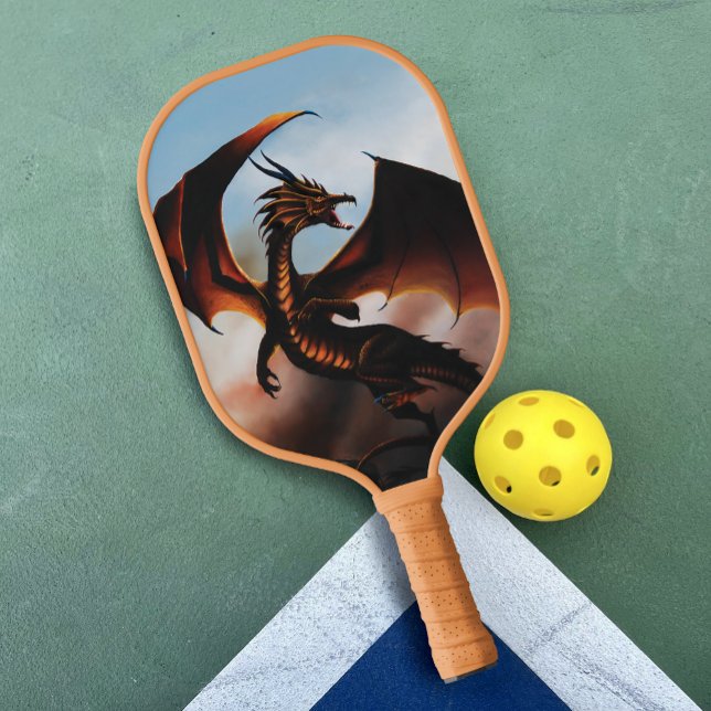 Amber Dragon fantasy Pickleball Paddle (Creator Uploaded)