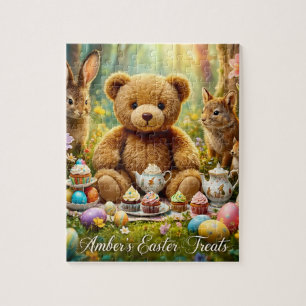 AMBER ~ Easter Treats ~ Teddy's Easter Teaparty ~  Jigsaw Puzzle