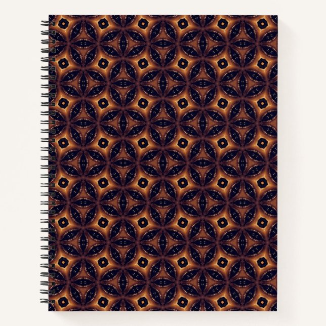 Amber Eclipse Mosaic Notebook (Front)