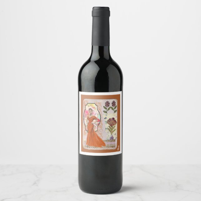 Amber Elegance Wine Label (Front)