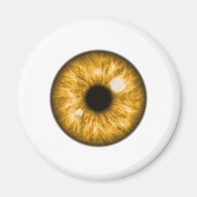 Amber Eye Ball Funny Magnet (Front)