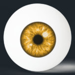 Amber Eye Funny Ping Pong Ball<br><div class="desc">A beautiful amber eye graphic makes the ping pong ball looking like an eyeball. Show off these ping pong balls with such a detailed iris eye art drawing at your ping pong table, they certainly would stir up much fun and interesting conversations with your friends and family for a long...</div>