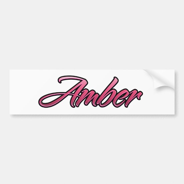 Amber faded pink Aufkleber Sticker (Front)