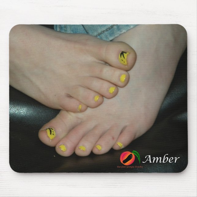 Amber Feet Mousepad (Front)