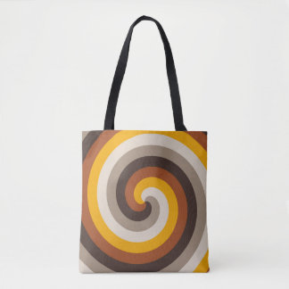 Amber Flame Spiral Tote Bag
