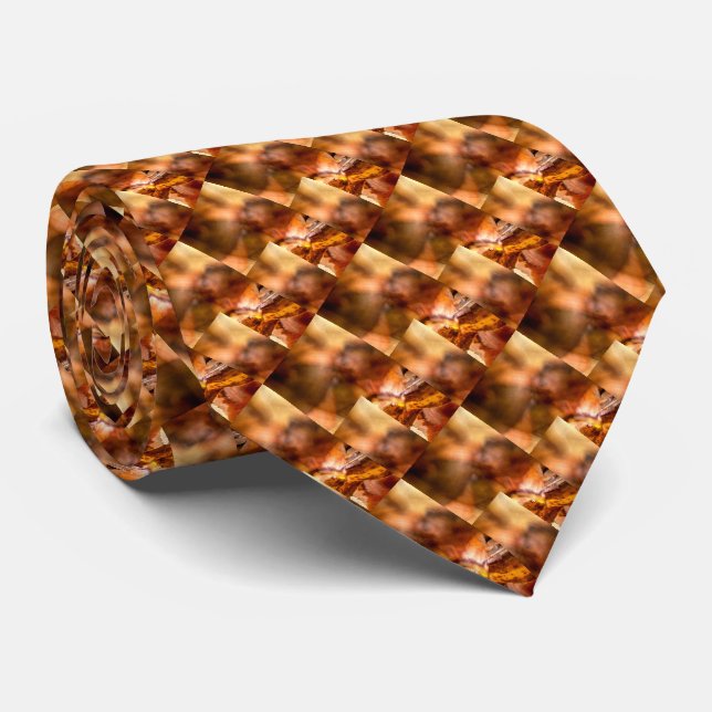 Amber Forge Pattern Tie (Rolled)