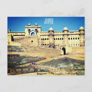 amber fort jaipur postcard