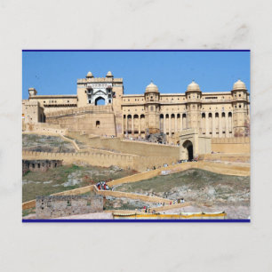 amber fort jaipur postcard