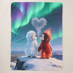 Amber & Frosty Aurora Magic Penguin Blanket