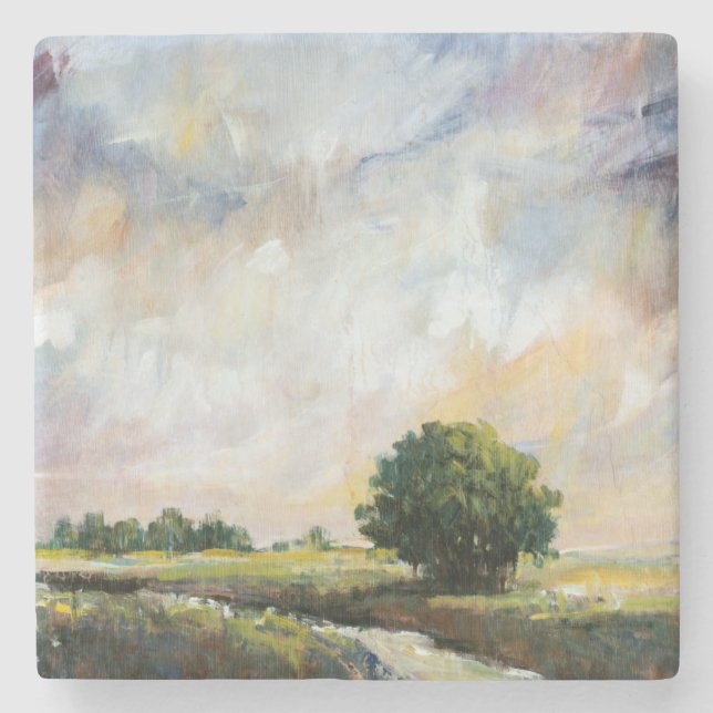 Amber Glow II Stone Coaster (Front)