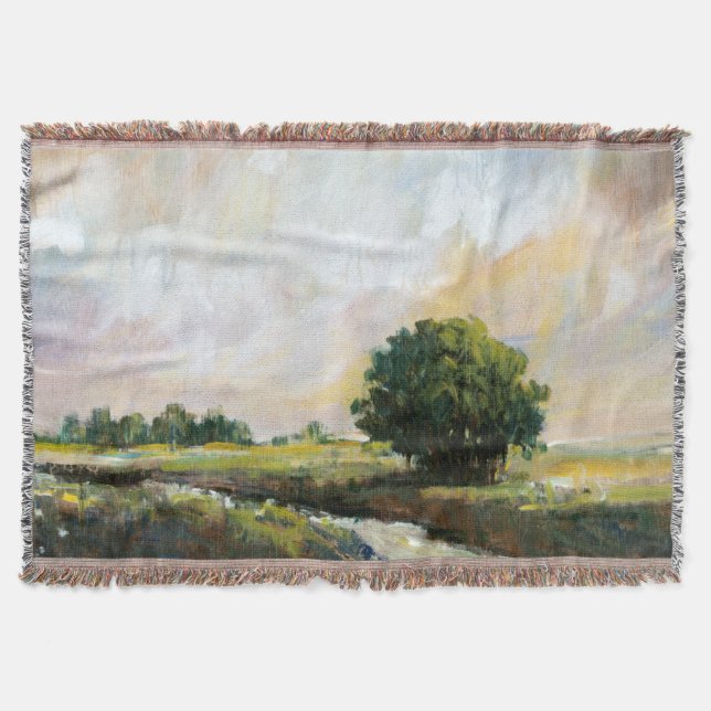 Amber Glow II Throw Blanket (Front)