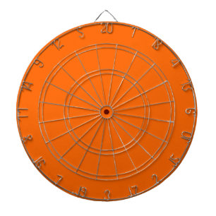 Amber Glow Solid Colour   Classic   Elegant Dartboard