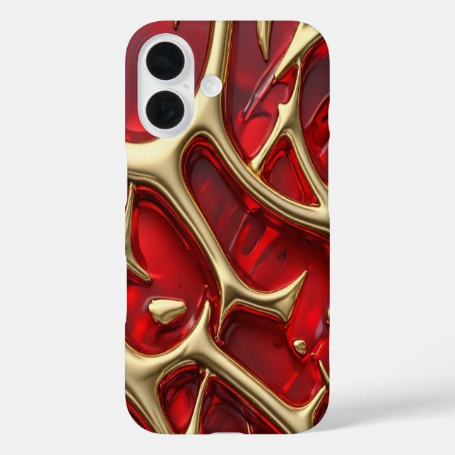 Amber & Gold #2 - iPhone 16 Cases (Back)