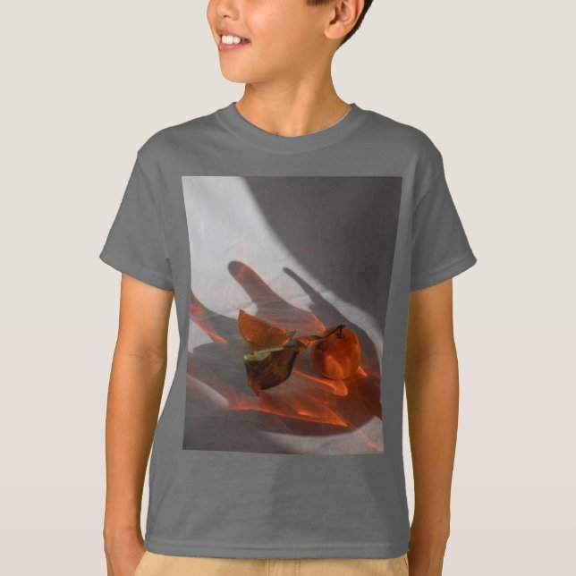 Amber Grey Kid's Basic Short Sleeve T-Shirt (Front)