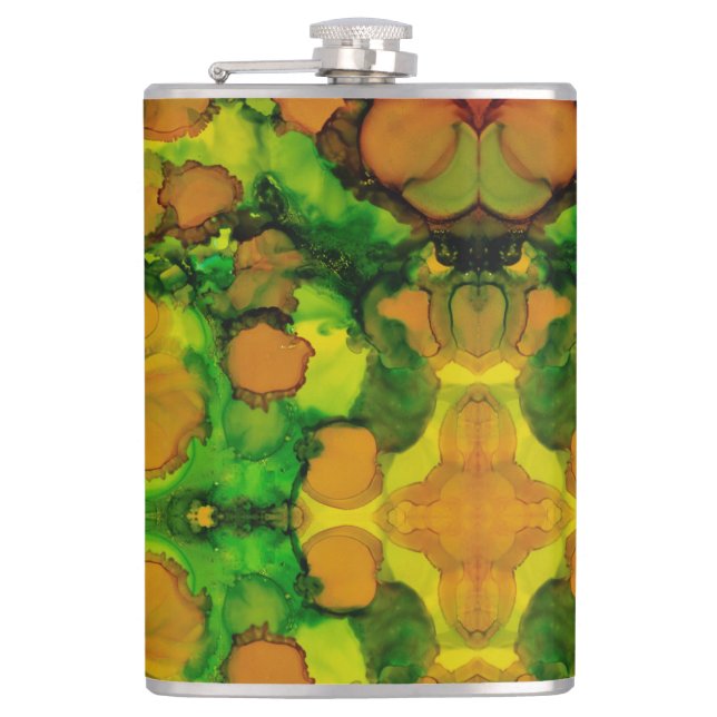 Amber Grove Hip Flask (Front)