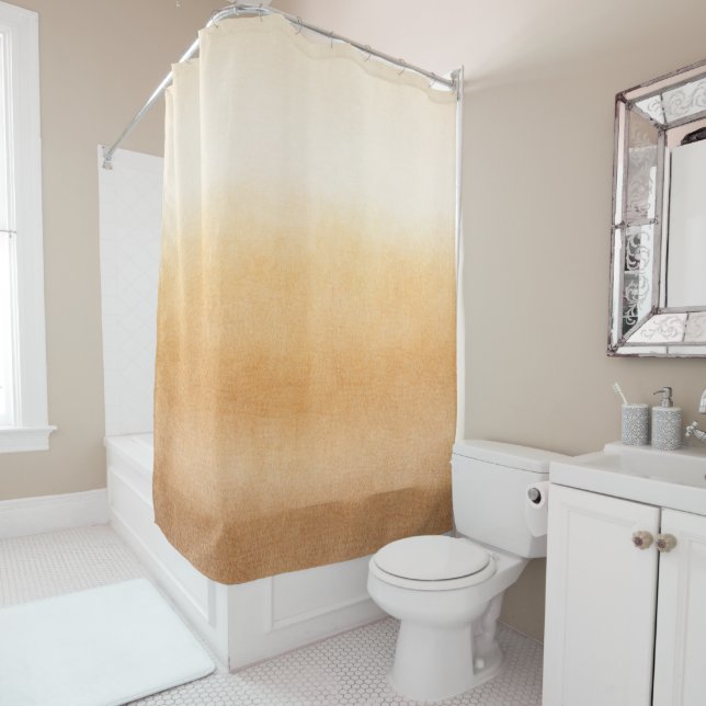 Amber Haze Shower Curtain (In Situ)