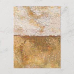 Amber Horizon Abstract Print   Melissa Averinos Postcard