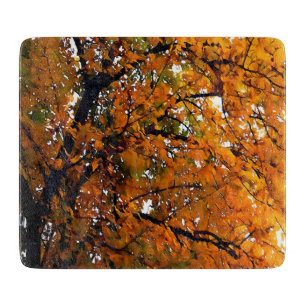 Amber Leaves of Fall Cutting Board