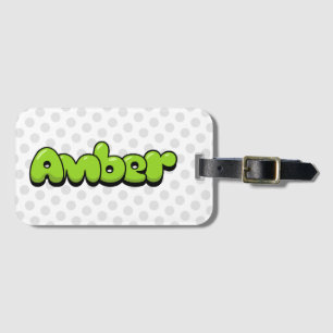 Amber Luggage Tag