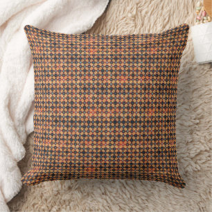 Amber Mosaic Abstract Geometric Pattern 1326 Cushion