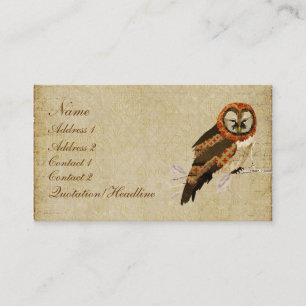 Amber Mums Owl Business Card/Tags Business Card