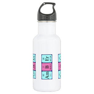 Amber periodic table name water bottle