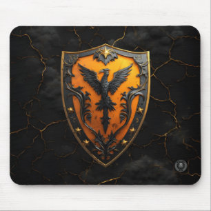 Amber Phoenix Firebird Gaming Mouse Mat