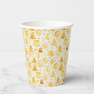 Amber Prism Mosaic Paper Cups