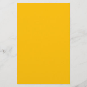 Amber (solid color) stationery