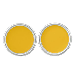 Amber Solid Colour Cufflinks