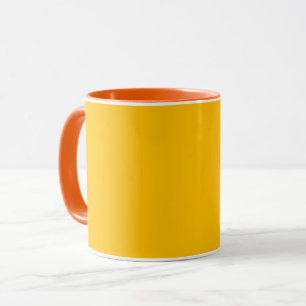 Amber (solid colour) mug