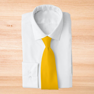 Amber Solid Colour Tie