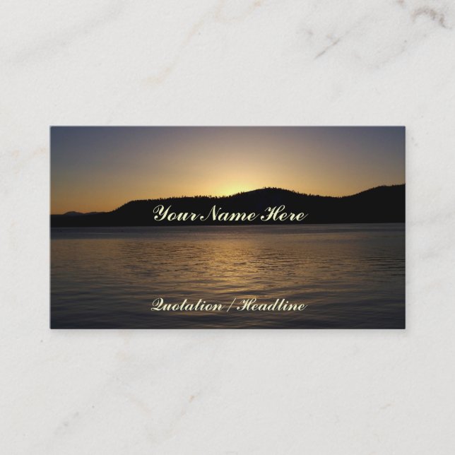Amber Sunset Business Card (Front)