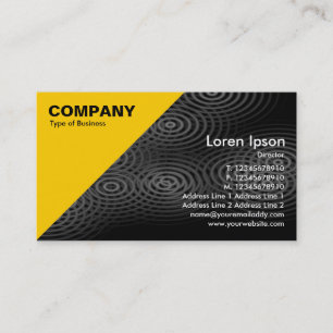 Amber Triangular Corner - Electric Rain Grey Business Card