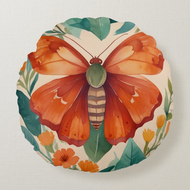 Amber Wings Round Cushion (Front)