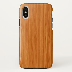 Amber Wood Grain iPhone X Case