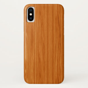 Amber Wood Grain iPhone X Case