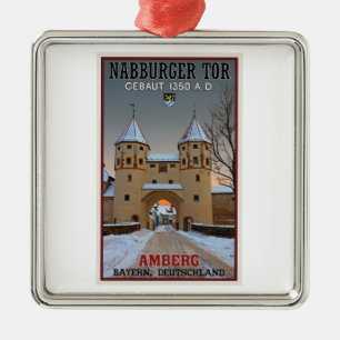 Amberg - Nabburger Tor Metal Tree Decoration