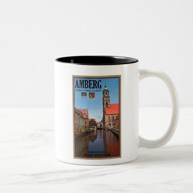 Amberg - Vils River Two-Tone Coffee Mug (Right)