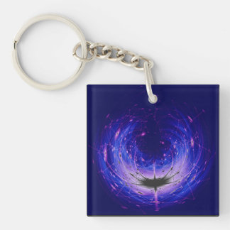 Amberlight Cold Blue Polar Flare Key Ring