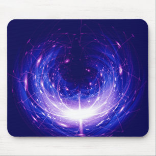 Amberlight Cold Blue Polar Flare Mouse Mat