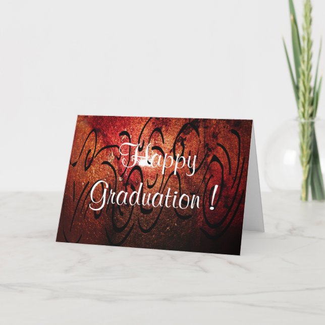 Amber's Abstract Graduation Card ! (Front)