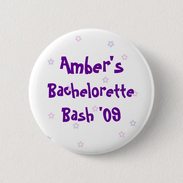 Amber's Bachelorette Bash 6 Cm Round Badge (Front)