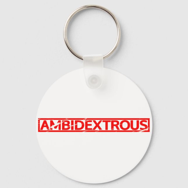 Ambidextrous Stamp Key Ring (Front)