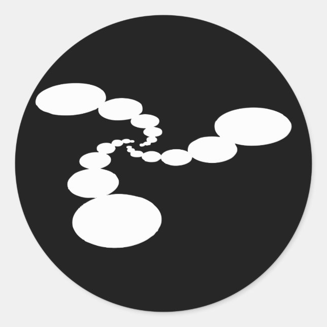 Ambient Abstractions Crop Circle Glossy Stickers (Front)