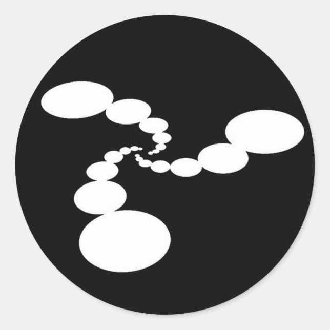 Ambient Abstractions S Crop Circle Glossy Stickers (Front)