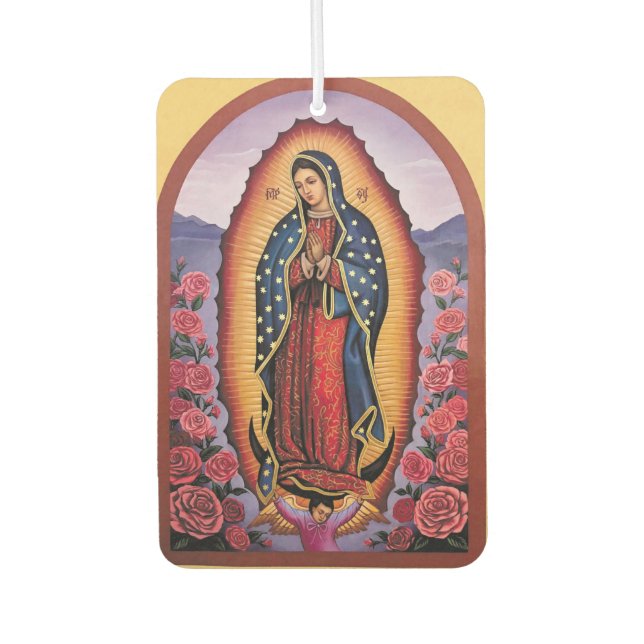 Ambientador de Guadalupe Car Air Freshener (Front)