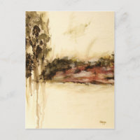 Ambiguous, Abstract Landscape Art Drips Painting